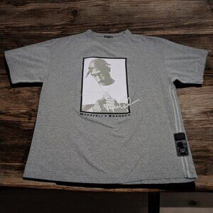VTG Y2K 2Pac Makaveli Branded Tupac Tee‎ Shirt w/ Embroidered Signature Sz L